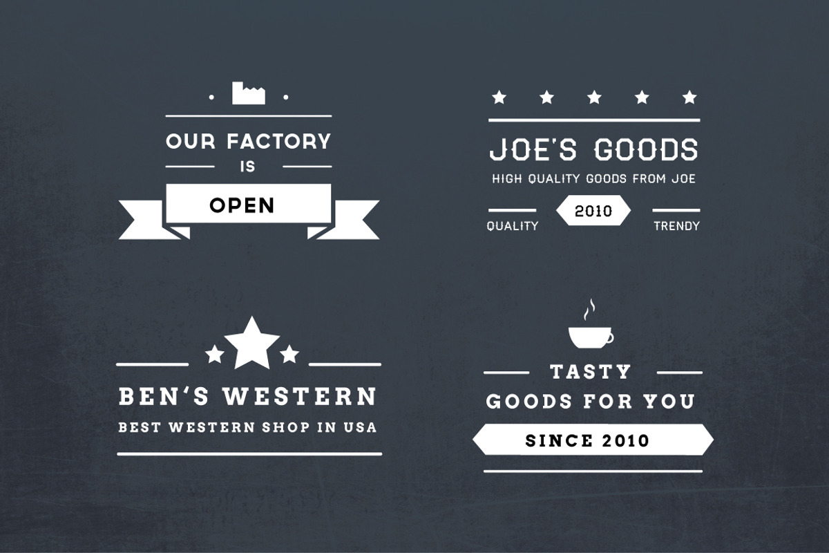 Minimal vector badges I preview 4