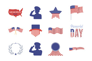 set memorial day, an Object Illustration by studiogstock