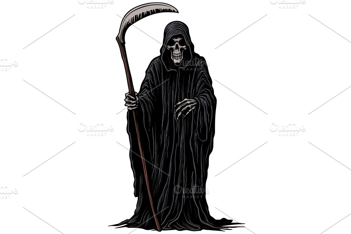 Grim Reaper Colored, an Object Illustration by Malchev