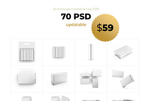 70 PSD -90% Packaging Bundle 2019