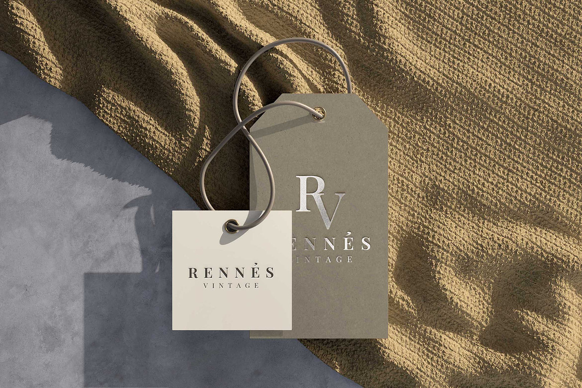 Rennes || Hanging Label Tag Mockup, a Packaging Mockup by JafarNation (Photo 4 of 8)