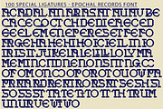 Epochal Records - Futuristic Font, a Slab Serif Font by 177Studio (Thumbnail 7 of 8)