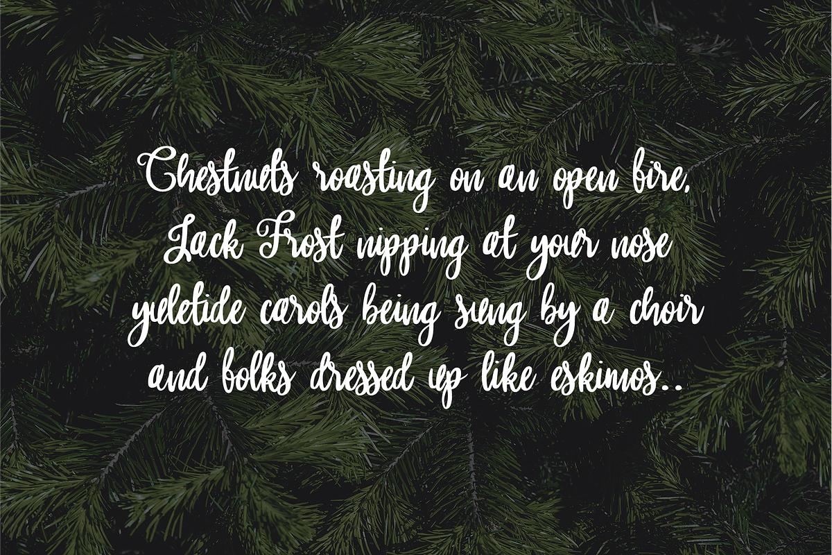 MERRY SCRIPT Christmas Lettered Font preview 3
