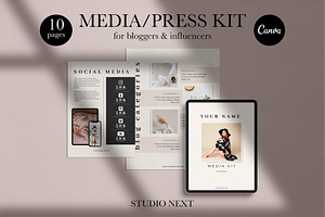 Media Kit Canva Template DAHLIA