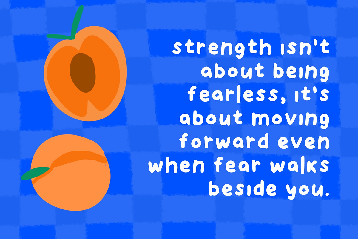Tasty Apricots - handdrawn cute font, a Handwritten Font by Ashiya Pixel (Photo 10 of 12)
