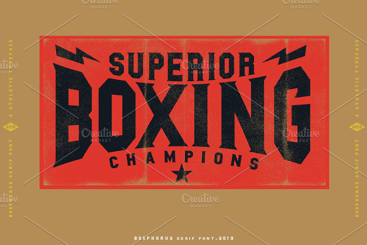 BOSPHORUS Serif font preview 7