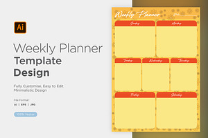 Weekly Planner Sheet Design-24