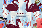 Hand-Drawn Swan Vector Bundle, an Animal Illustration by My.Ordinarty (Thumbnail 13 of 13)