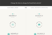 Hemp/CBD Logo Template, a Branding & Logo Template by GudBrand Studio (Thumbnail 3 of 8)