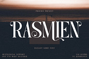 Rasmien | Elegant Serif Font, a Serif Font by Denustudios (Thumbnail 1 of 13)