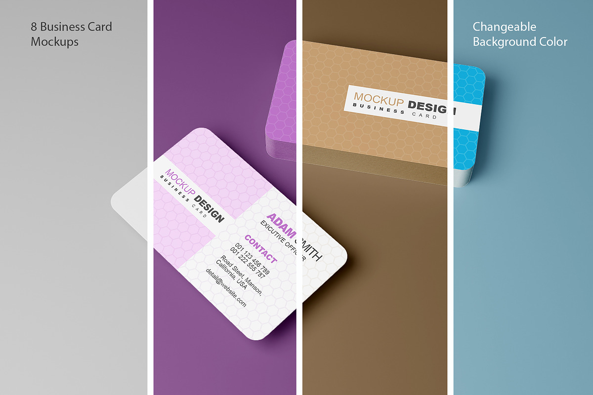 Round Business Card Mockups, an Advertising Mockup by alimran24 (Photo 3 of 12)