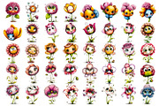 Cute Watercolor Flower Clipart Bundl, a Seasonal Illustration by ElenazlataArt (Thumbnail 4 of 4)