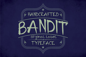 Bandit Modern Label Typeface