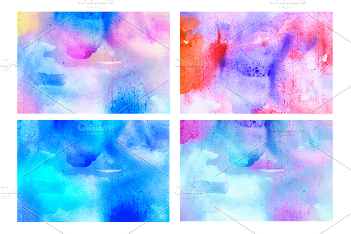 40 dreamy watercolor backgrounds, a Texture Graphic by Anttoniu (Photo 4 of 5)