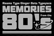 Ginger Bots - 80’s VHS Typeface, a Sans Serif Font by Roams Type (Thumbnail 8 of 10)