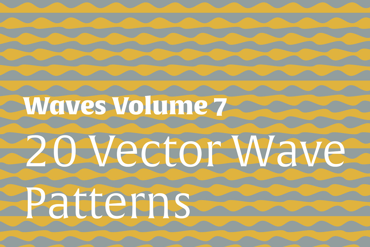 Waves Vol. 7 | 20 Vector Patterns, a Pattern Graphic by invisiblelayer (Photo 1 of 6)