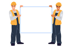 Two construction workers in special, a Person Illustration by Vectorbuum
