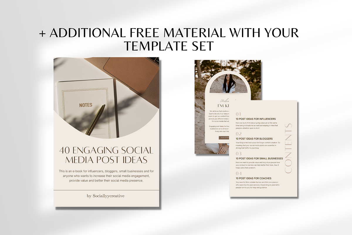 50 page workbook template, a Social Media Template by SociallyyCreative (Photo 9 of 10)