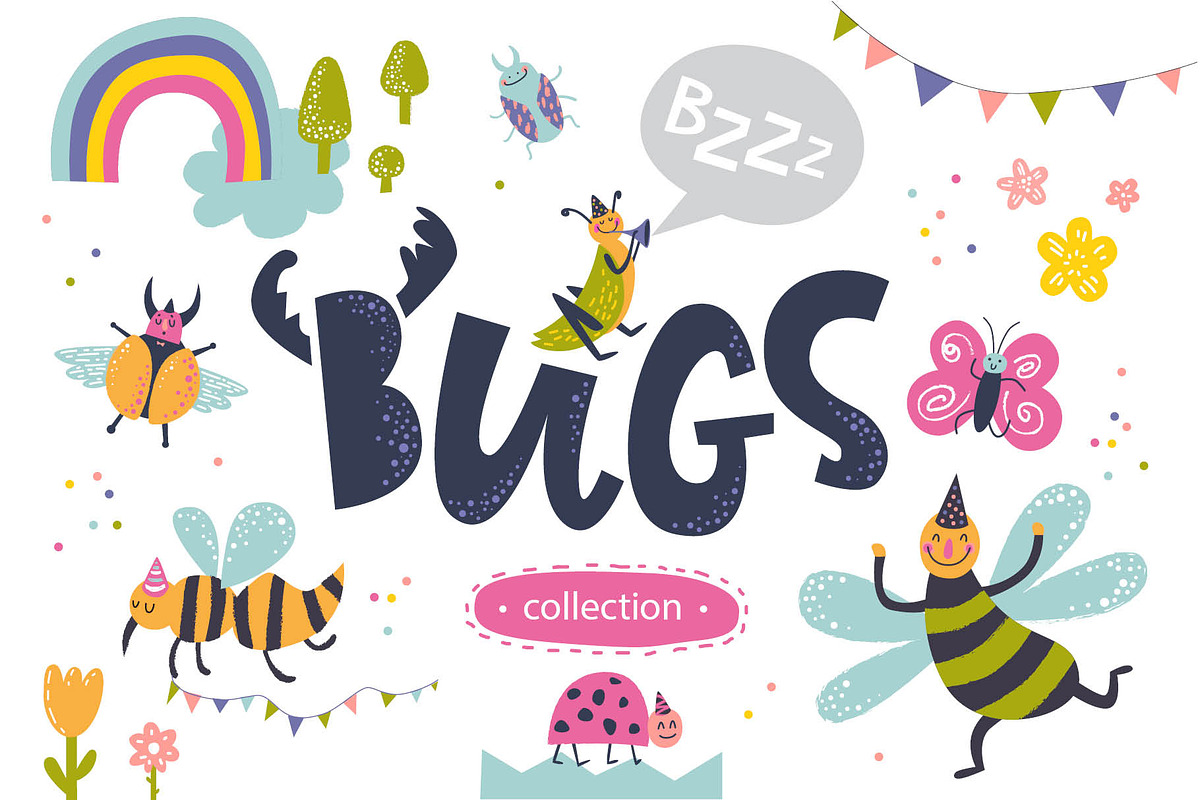 Bugs. Graphic clip art, an Object Graphic by Maru_art (Photo 1 of 11)