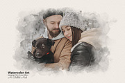 Editable Watercolor Photoshop Effect, an Action Add-On by Photoshop Action (Thumbnail 5 of 17)