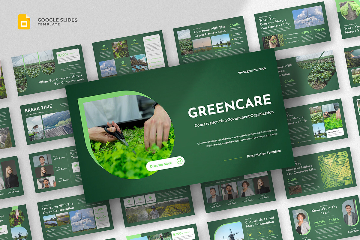 Conservation NGO Google Slides, a Presentation Template by fluffstudio (Photo 1 of 4)