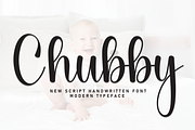 Chubby | Script Font, a Handwritten Font by Scratchones (Thumbnail 1 of 8)