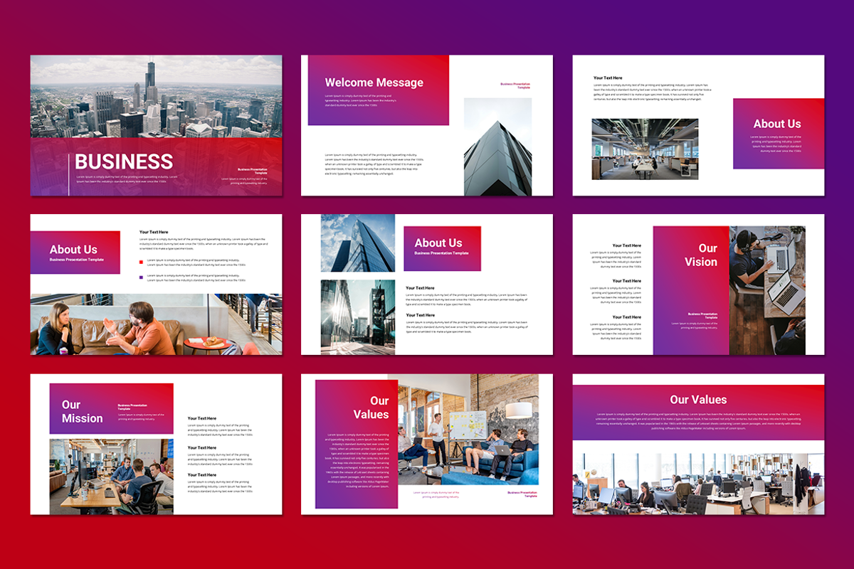 Business - PowerPoint Template preview 2