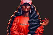 Weekly Motivation Black Girl PNG, a Person Illustration by Tanya Kart (Thumbnail 7 of 8)