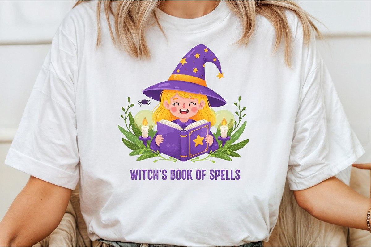 Book Witchs Book of Spells Halloween, an Illustration by DreamCafeArt (Photo 2 of 7)