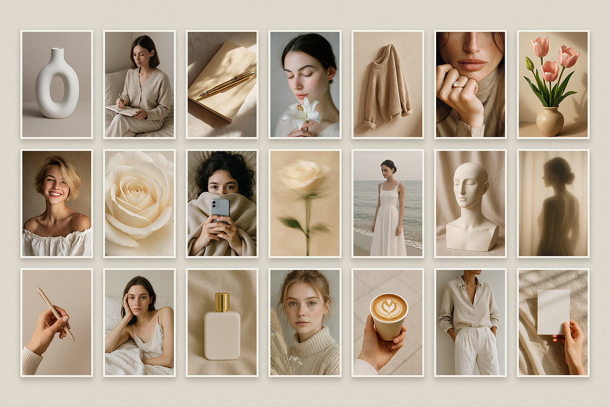 Aesthetic Neutral Lifestyle Photos, a Beauty & Fashion Photo by Vasya Kobelev (Photo 5 of 7)