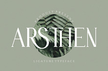 ARSTHEN Ligature Serif Typeface