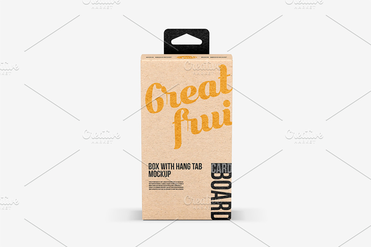Box with Hang Tab PSD Mockup, a Merchandise Mockup by GreatFruit (Photo 2 of 8)