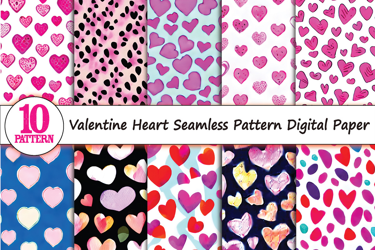 Valentine Heart seamless Pattern, a Pattern Graphic by jannatulpakhi (Photo 1 of 3)