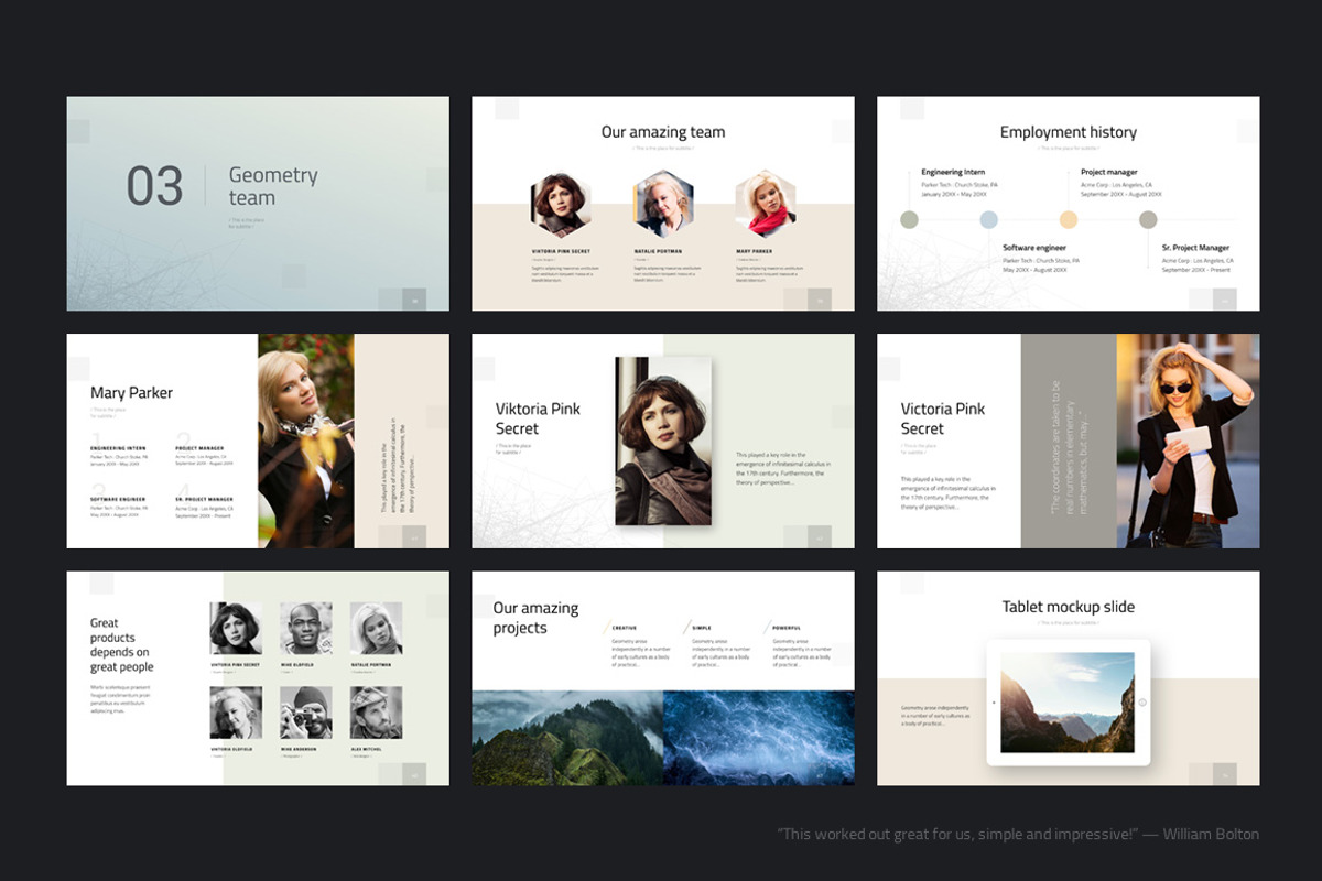 Geometry Google Template, a Presentation Template by Rework (Photo 8 of 15)