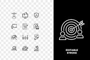 Business Analysis Data Insight Icons, an Outline Icon by Unique Design Team (Thumbnail 3 of 3)