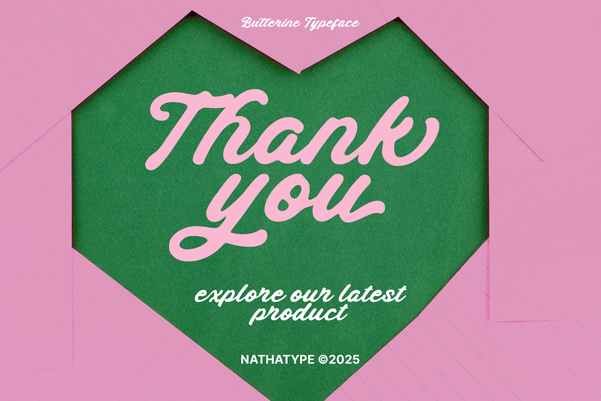 Butterine, a Handwritten Font by Nathatype (Photo 11 of 11)