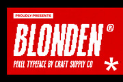 Blonden Pixel, a Sans Serif Font by Craft Supply Co. (Thumbnail 1 of 8)