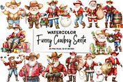 Funny Santa Claus for the 4th of Jul, an Illustration by DreamArtGraphic (Thumbnail 1 of 5)