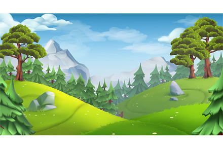 Forest, nature, landscape background