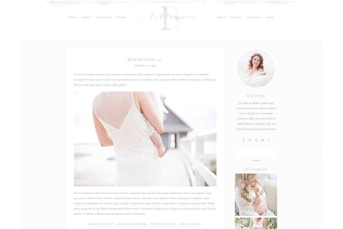 Belle Mère ProPhoto 6 Template, a Templates & Theme by Red Met Yellow Creative (Photo 11 of 14)