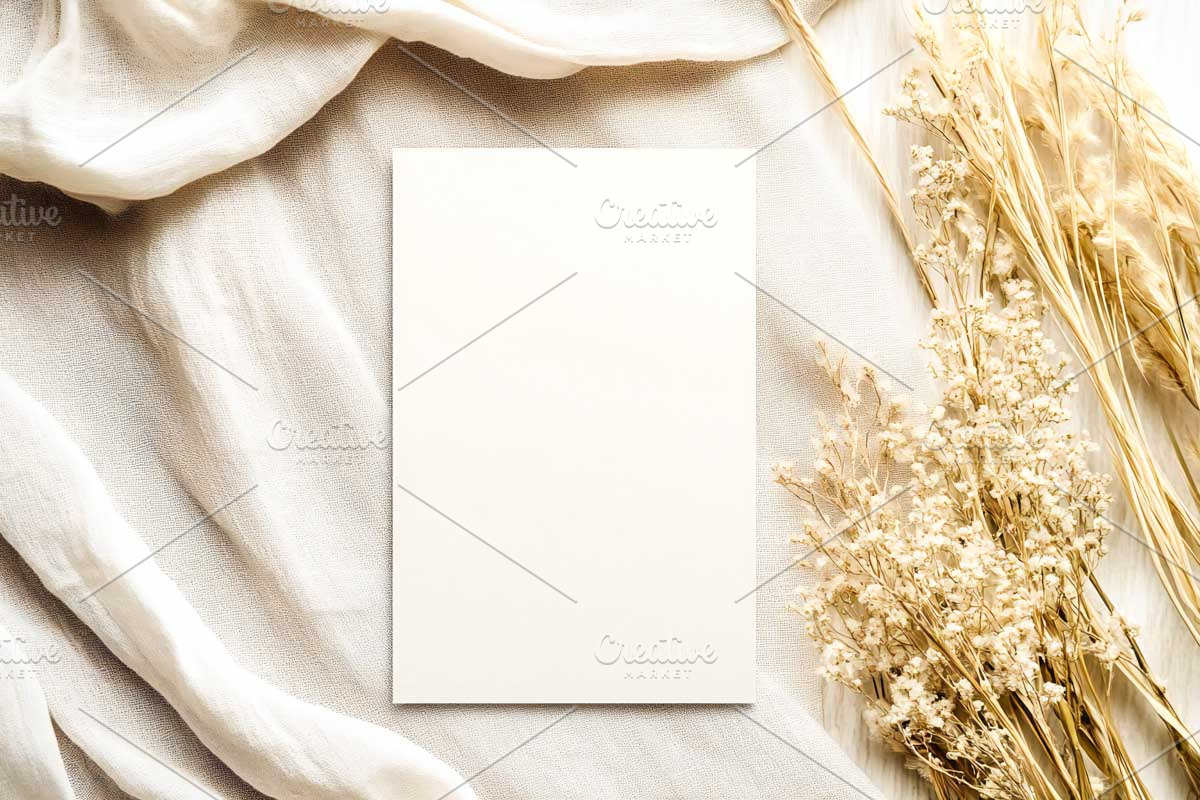 Boho Stationary Card Mockup Bundle, a Templates & Theme by VetalStock (Photo 6 of 11)