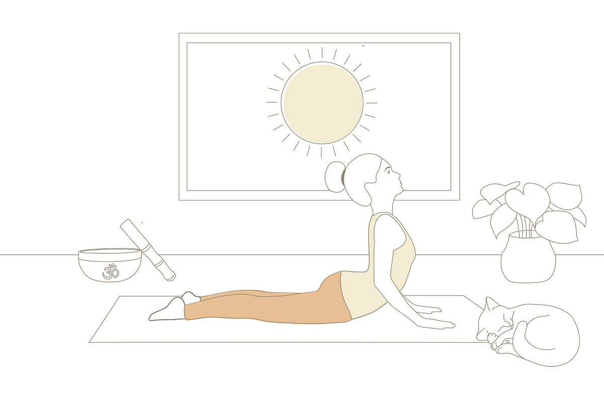 SunSalutation MoonSalutation bundle, an Illustration by Sunnyfields (Photo 3 of 9)