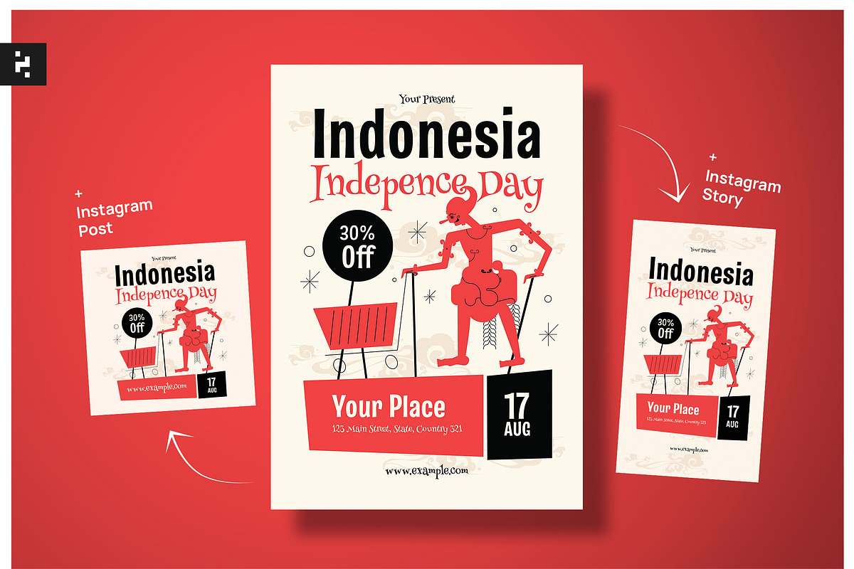 Indonesia Independence Day Sale, a Flyer Template by Neermana (Photo 1 of 4)
