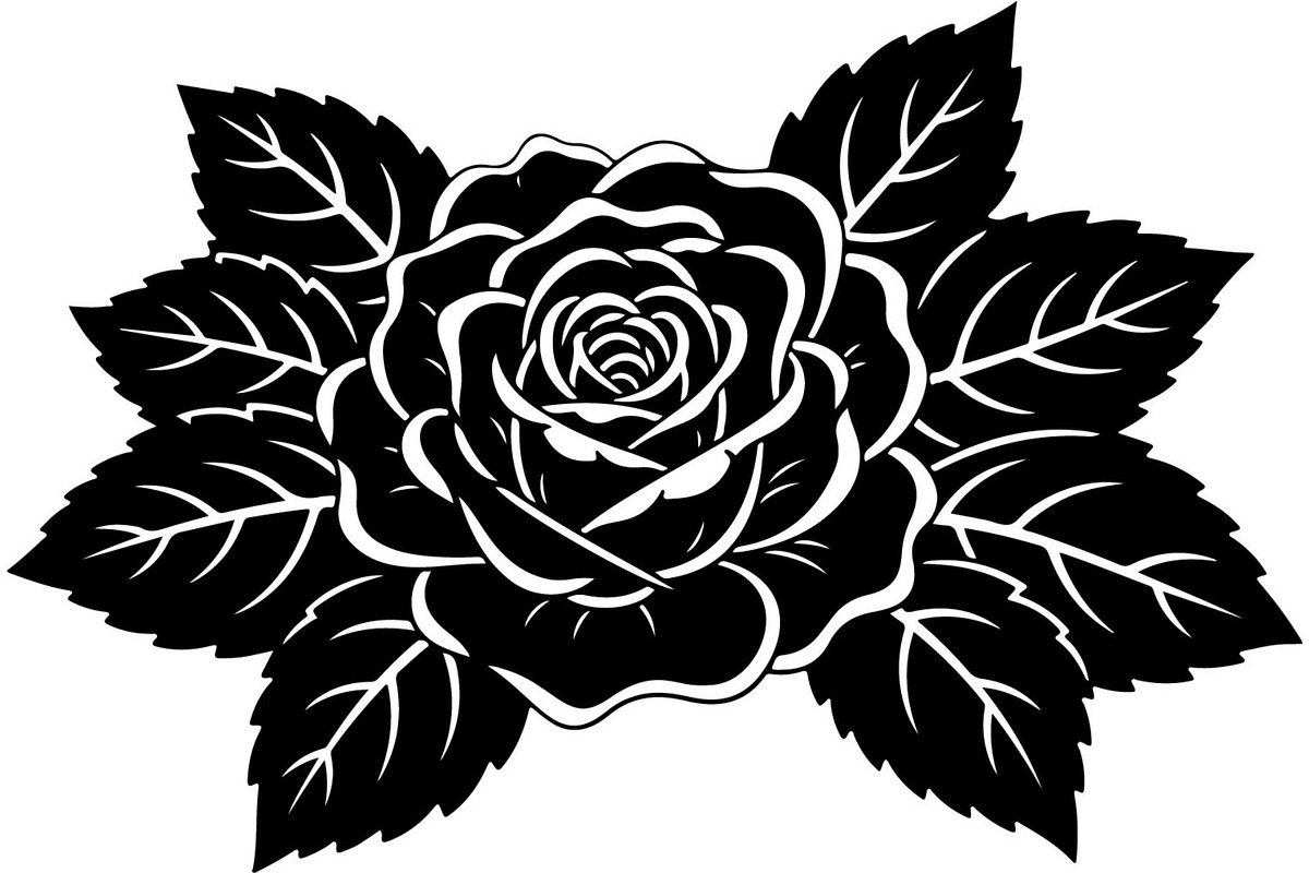 Rose Flower Silhouette Vector Bundle, an Illustration by Designer_Momina (Photo 8 of 21)