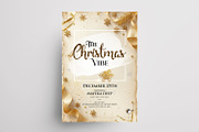 3 Merry Christmas Vintage Flyers, a Flyer Template by PixelsDesign (Thumbnail 2 of 4)