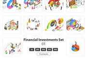 Financial Investments Set 01, a Finance Illustration by AndriiStore (Thumbnail 1 of 11)
