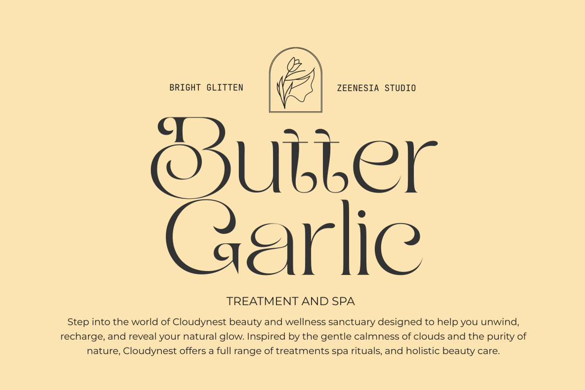 Bright Glitten, a Serif Font by zeenesia (Photo 5 of 20)