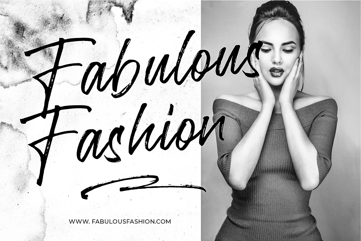 Rollover Brush Font preview 3