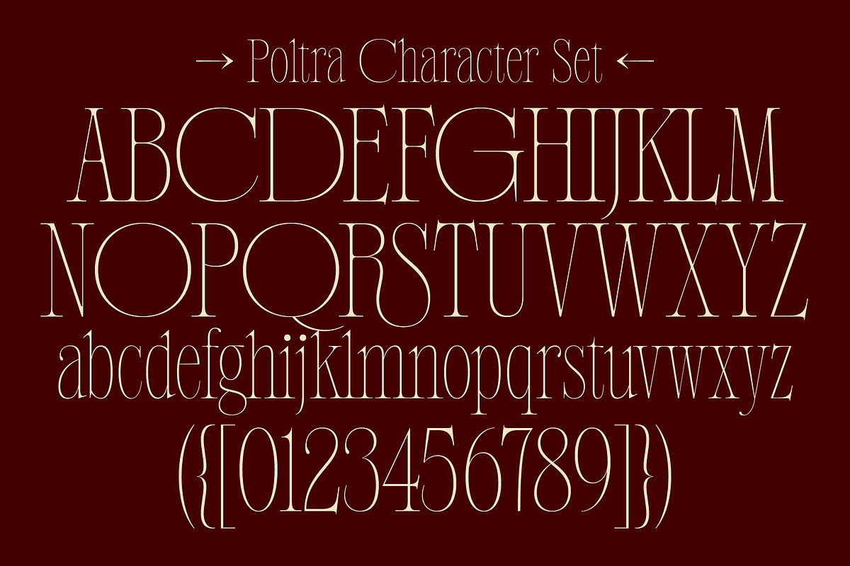 Poltra - Ligature Serif Font, a Serif Font by The Native Saint Club (Photo 16 of 16)
