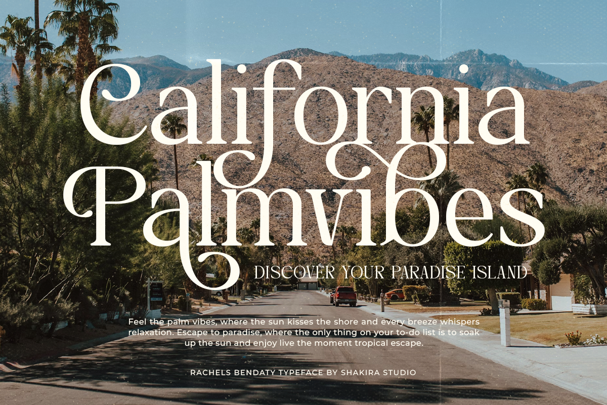 Rachels Bendaty - Retro Serif, a Font by Shakira Studio (Photo 7 of 10)